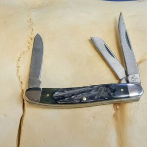 Roper Stockman Pocket Knife Jigged Black Bone