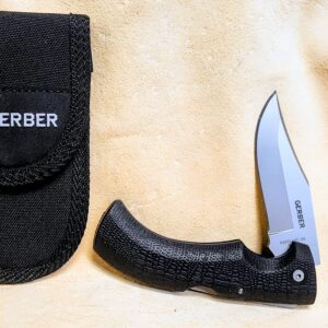 Gerber Gator Plain Edge Folding Knife w/ Sheath