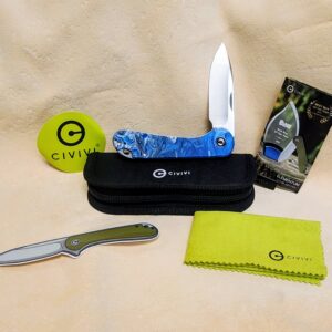 CIVIVI Elementum Slip Joint in Blue Ocean Resin