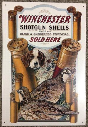 Winchester Shotgun Shells Tin Sign