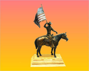 “The Patriot” Bronze by Clarence... 